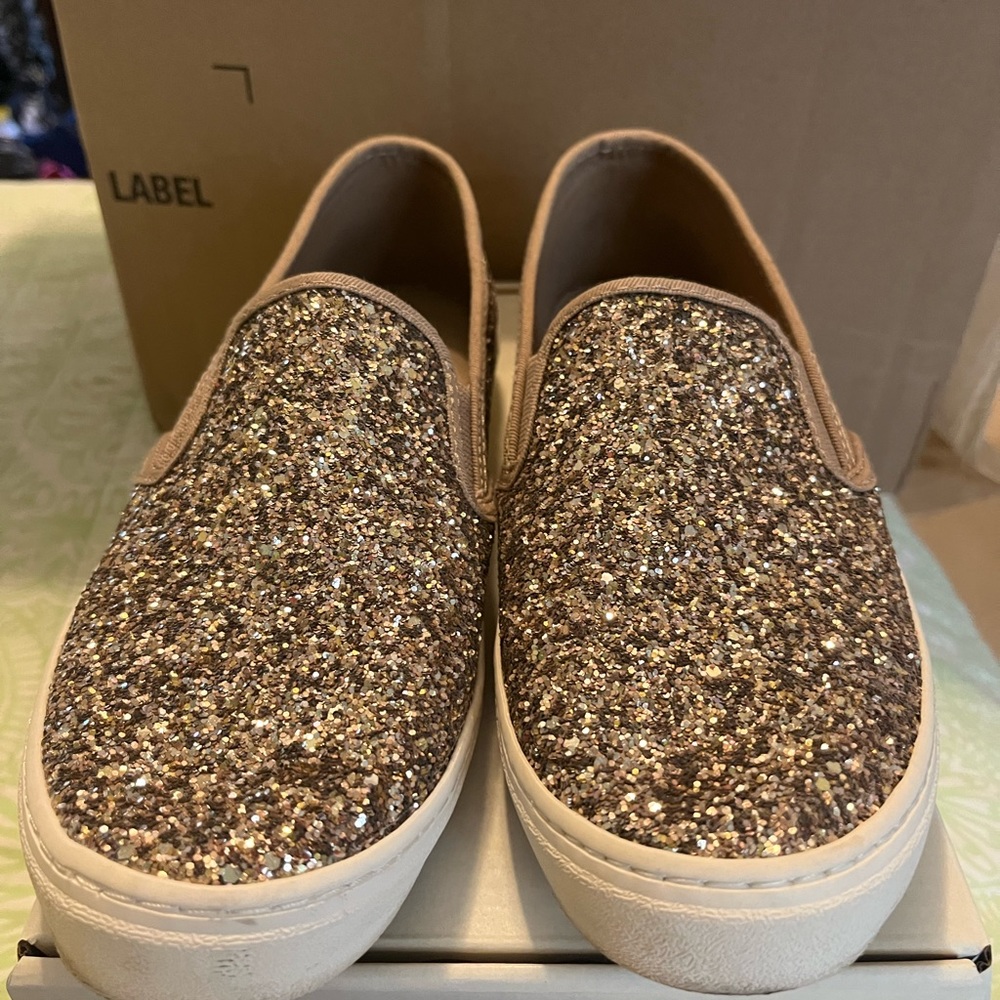 Gold Glitter old navy shoes worn twice